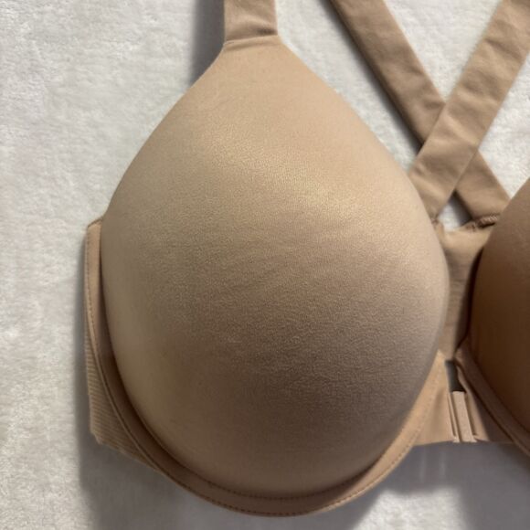 Spanx Women's Smooth Bra-llelujah Lightly Lined Crossback Bra 38DD Beige Nude - Picture 3 of 15